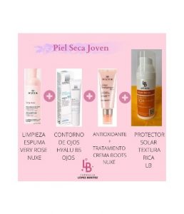 Rutina de limpieza facial para piel seca joven