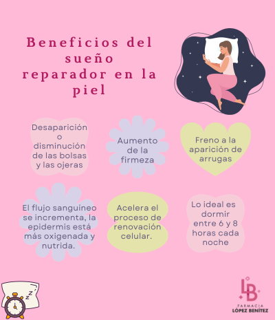 beneficios de un sueño reparador en la piel