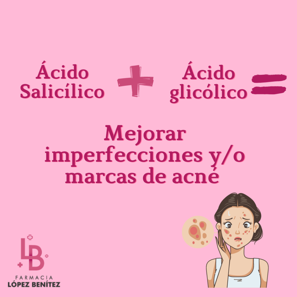 combinación activos imperfecciones